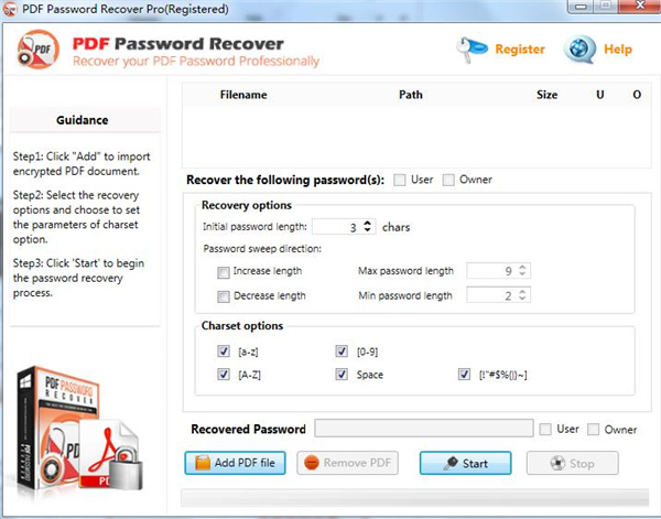 PDF Password Recovery Pro破解版